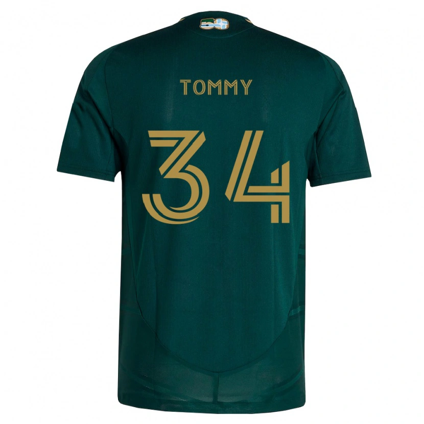 Danxen Mulher Camisola Calem Tommy #34 Verde Escuro Marrom Principal 2026/27 Camisa Brasil
