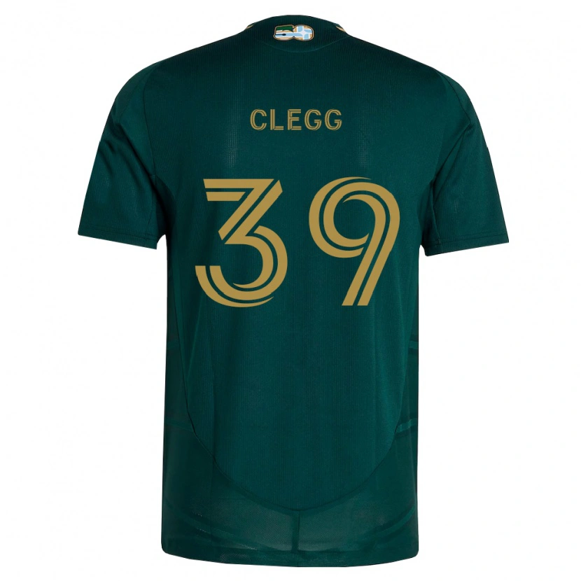 Danxen Mulher Camisola Tyler Clegg #39 Verde Escuro Marrom Principal 2026/27 Camisa Brasil