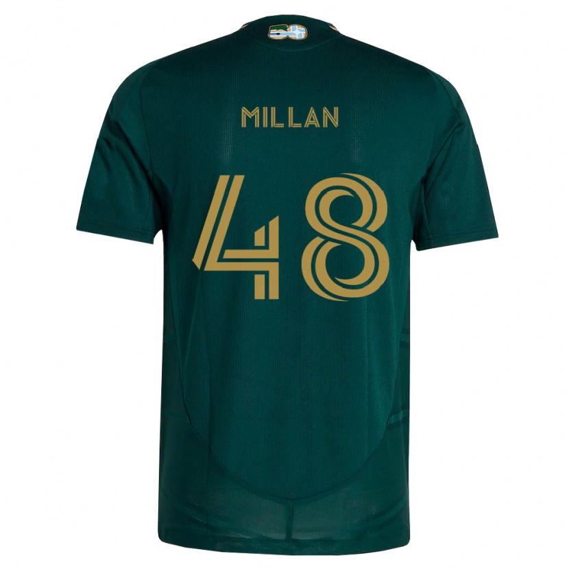 Danxen Mulher Camisola Marco Millan #48 Verde Escuro Marrom Principal 2026/27 Camisa Brasil