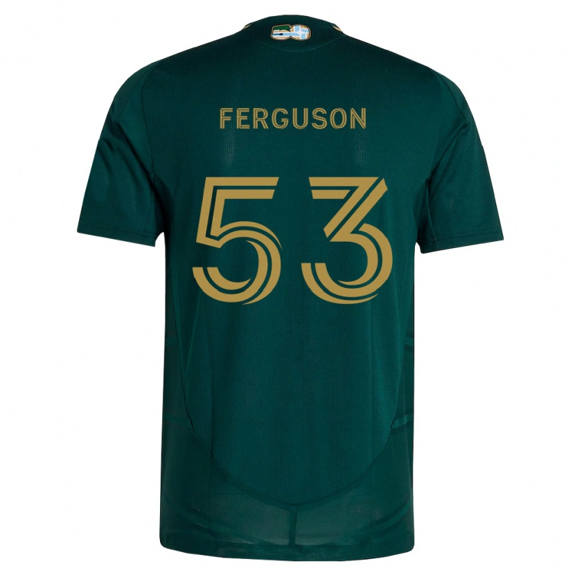 Danxen Mulher Camisola Connor Ferguson #53 Verde Escuro Marrom Principal 2026/27 Camisa Brasil