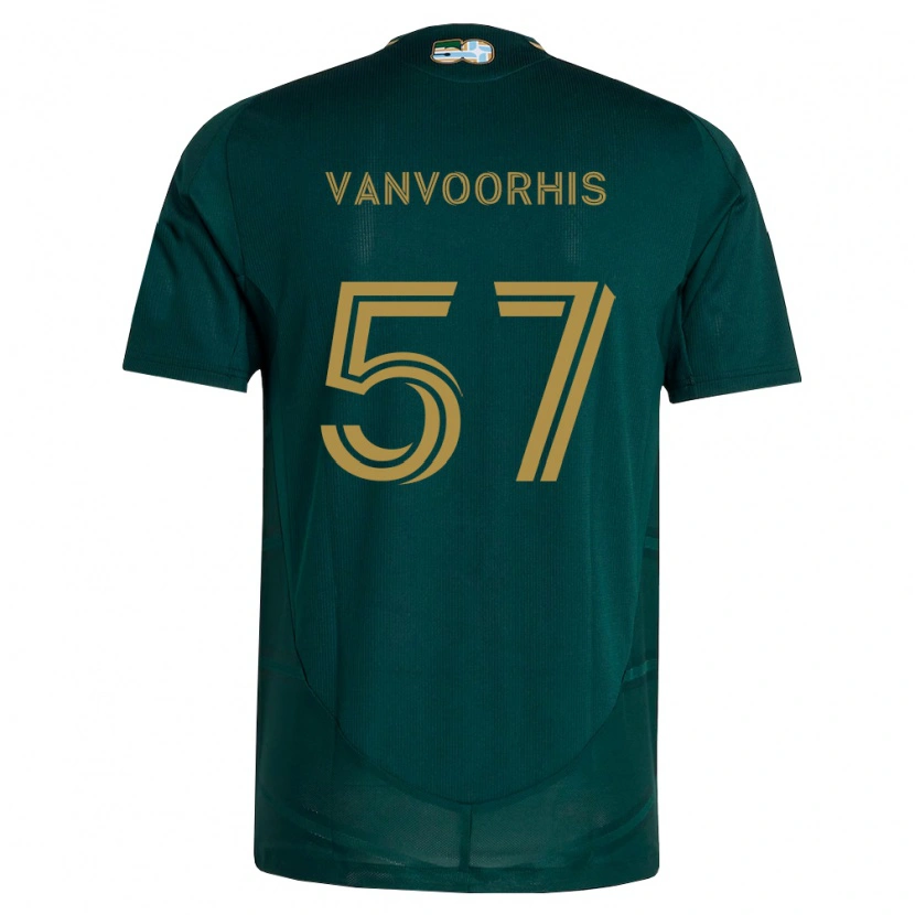 Danxen Mulher Camisola Bryce Vanvoorhis #57 Verde Escuro Marrom Principal 2026/27 Camisa Brasil