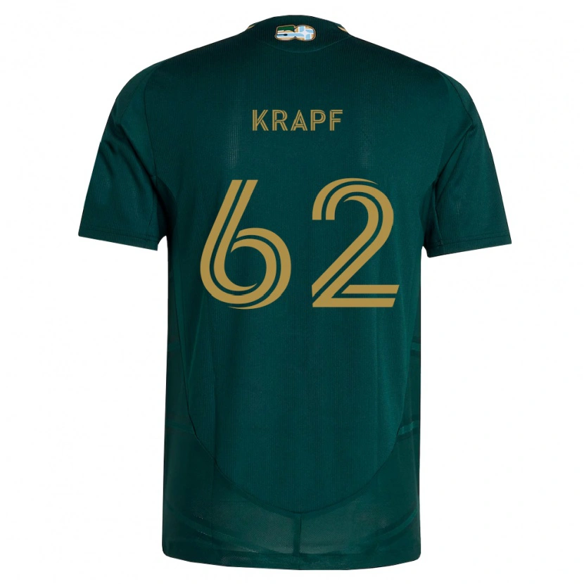 Danxen Mulher Camisola Andrew Krapf #62 Verde Escuro Marrom Principal 2026/27 Camisa Brasil