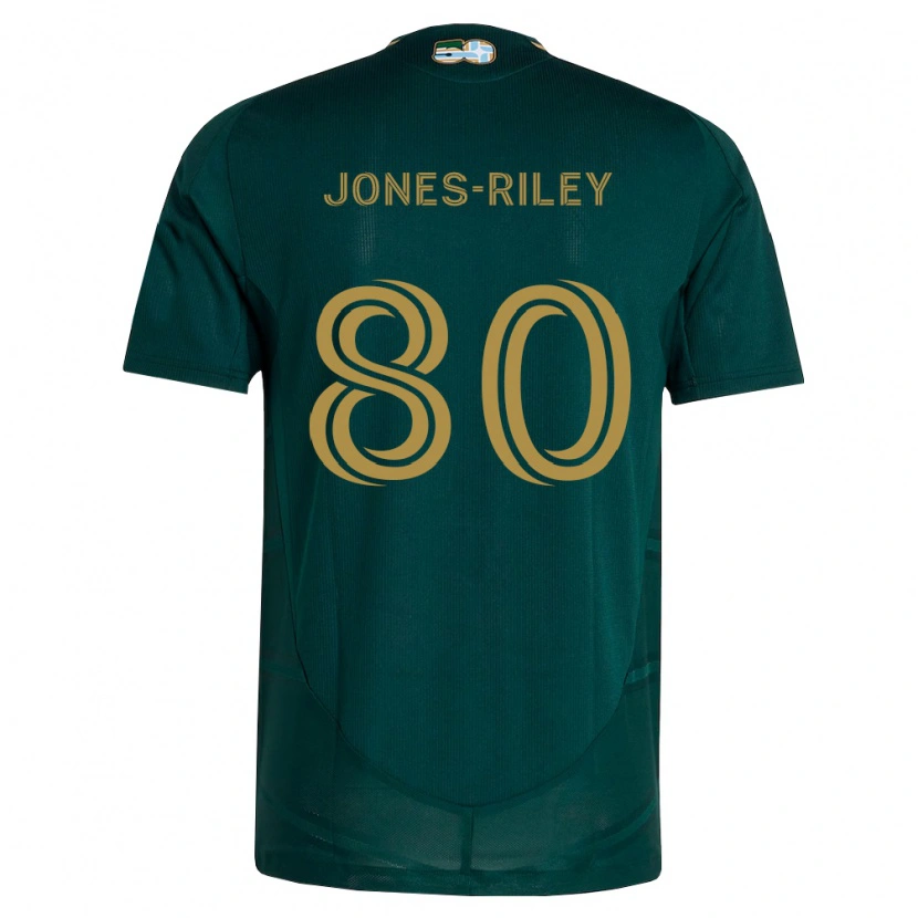 Danxen Mulher Camisola Jaden Jones-Riley #80 Verde Escuro Marrom Principal 2026/27 Camisa Brasil