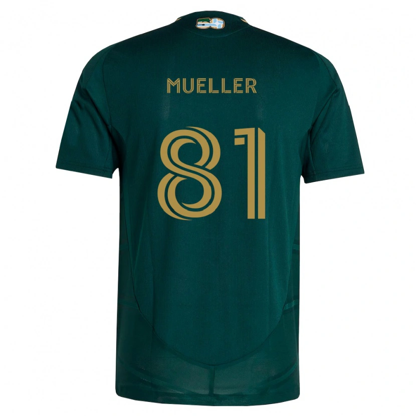 Danxen Mulher Camisola Henry Mueller #81 Verde Escuro Marrom Principal 2026/27 Camisa Brasil