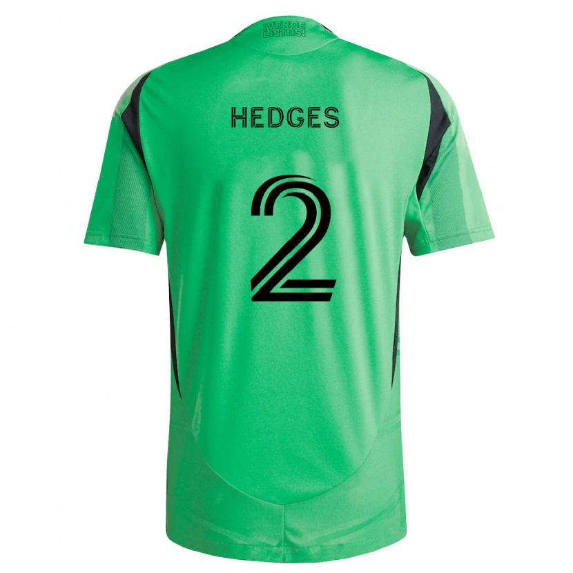 Danxen Mulher Camisola Matt Hedges #2 Verde Esmeralda Preto Principal 2026/27 Camisa Brasil