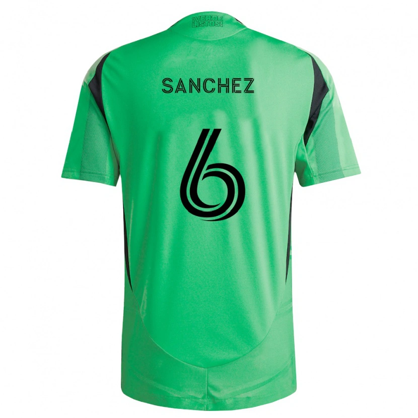 Danxen Mulher Camisola Ilie Sánchez #6 Verde Esmeralda Preto Principal 2026/27 Camisa Brasil