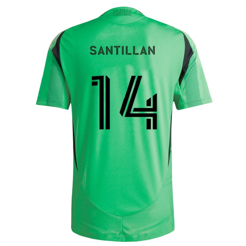 Danxen Mulher Camisola Jonathan Santillan #14 Verde Esmeralda Preto Principal 2026/27 Camisa Brasil