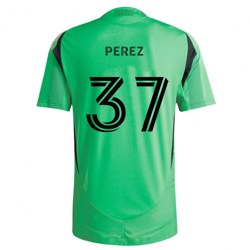 Danxen Mulher Camisola Damion Perez #37 Verde Esmeralda Preto Principal 2026/27 Camisa Brasil