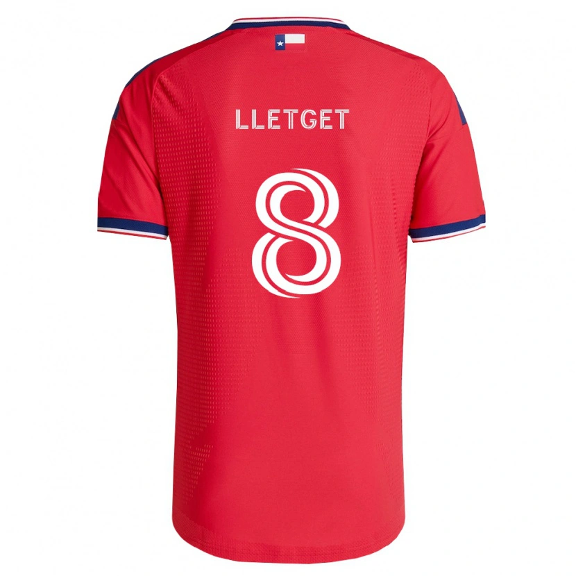 Danxen Mulher Camisola Sebastian Lletget #8 Vermelho Azul Branco Principal 2026/27 Camisa Brasil