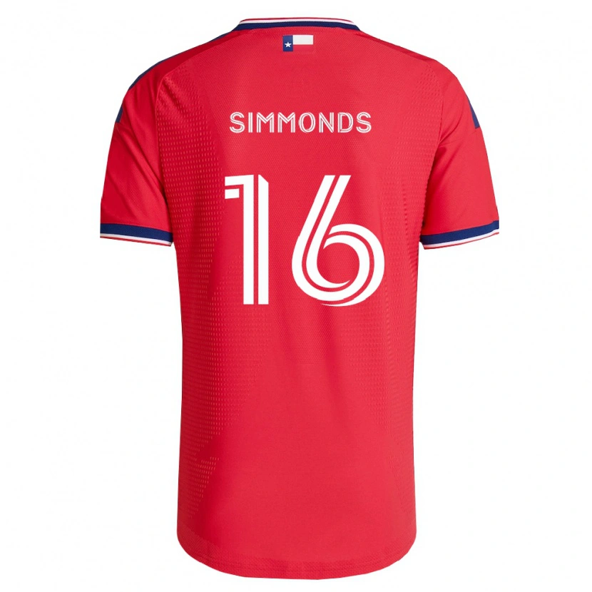Danxen Mulher Camisola Nicholas Simmonds #16 Vermelho Azul Branco Principal 2026/27 Camisa Brasil