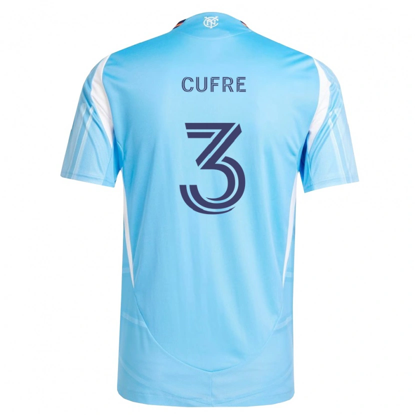 Danxen Mulher Camisola Braian Cufré #3 Azul Celeste Branco Principal 2026/27 Camisa Brasil