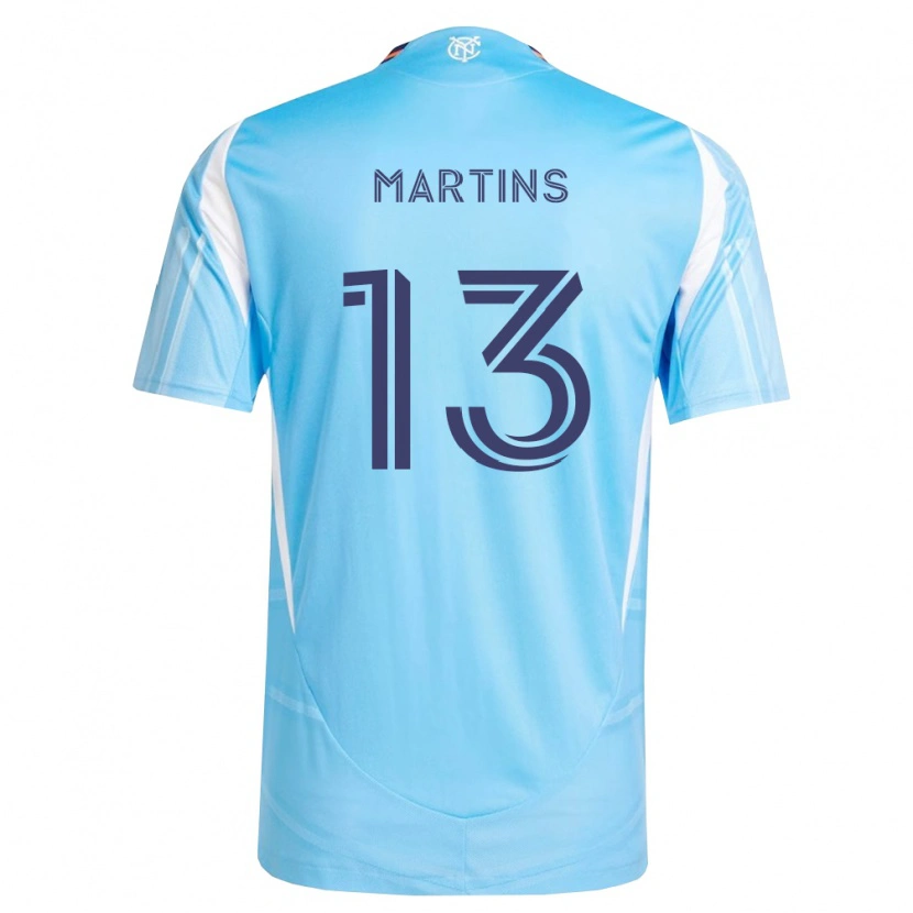 Danxen Mulher Camisola Thiago Martins #13 Azul Celeste Branco Principal 2026/27 Camisa Brasil
