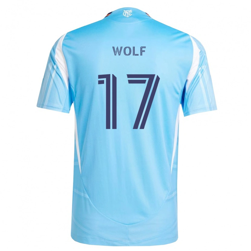 Danxen Mulher Camisola Hannes Wolf #17 Azul Celeste Branco Principal 2026/27 Camisa Brasil