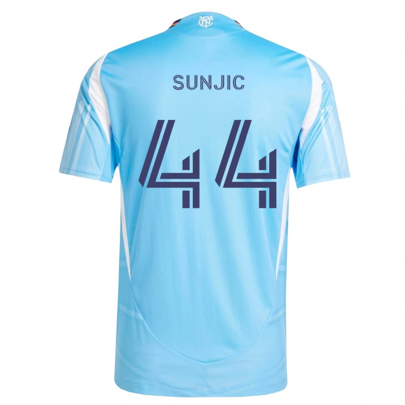 Danxen Mulher Camisola Luka Sunjic #44 Azul Celeste Branco Principal 2026/27 Camisa Brasil
