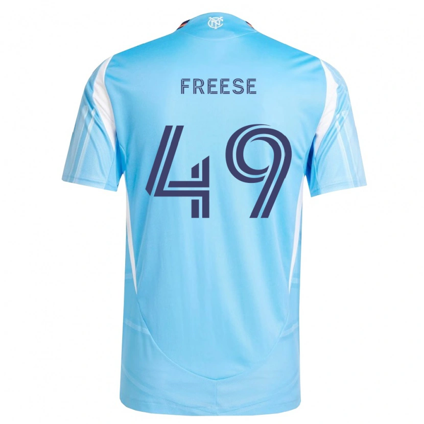 Danxen Mulher Camisola Matt Freese #49 Azul Celeste Branco Principal 2026/27 Camisa Brasil