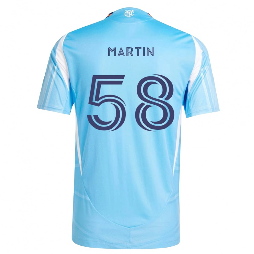 Danxen Mulher Camisola Eóin Martin #58 Azul Celeste Branco Principal 2026/27 Camisa Brasil