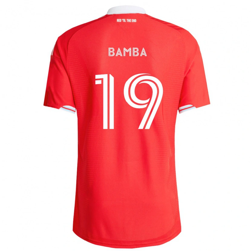 Danxen Mulher Camisola Jonathan Bamba #19 Vermelho Azul Profundo Branco Principal 2026/27 Camisa Brasil