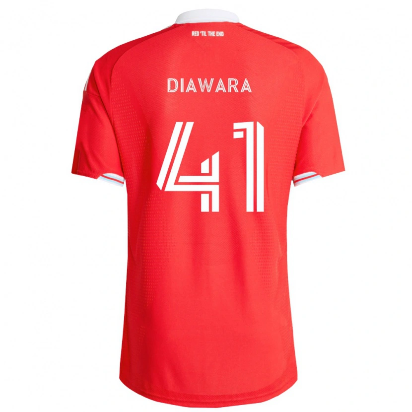 Danxen Mulher Camisola Tidiane Diawara #41 Vermelho Azul Profundo Branco Principal 2026/27 Camisa Brasil