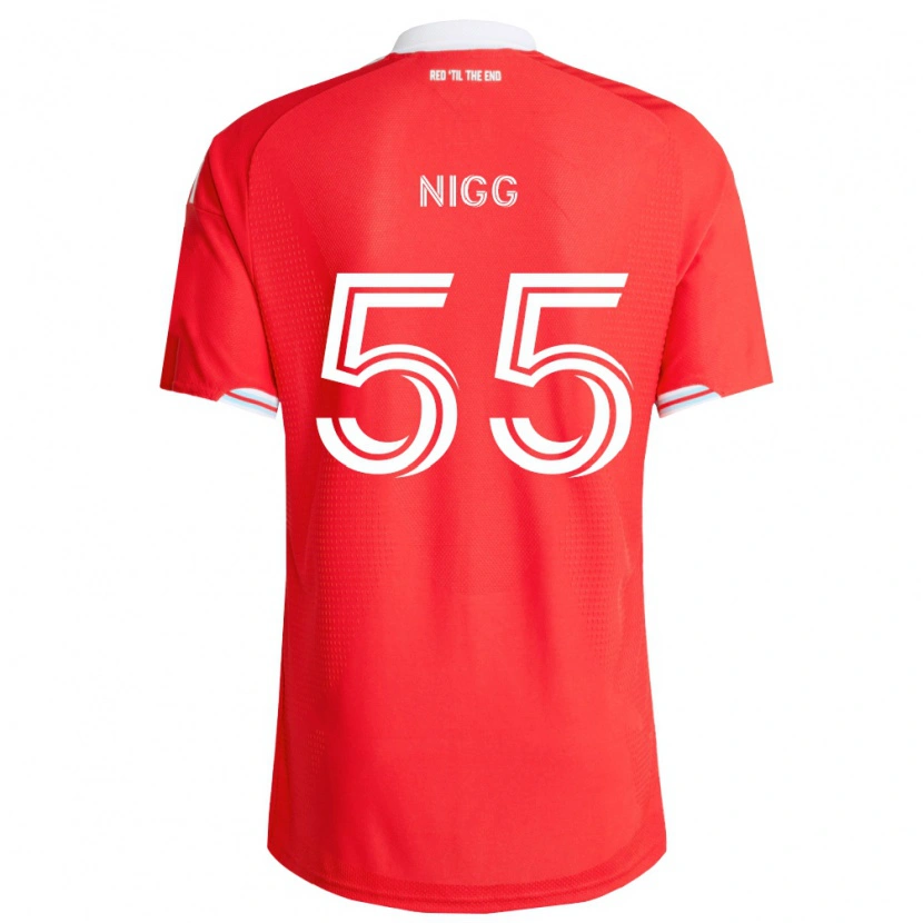 Danxen Mulher Camisola Damian Nigg #55 Vermelho Azul Profundo Branco Principal 2026/27 Camisa Brasil