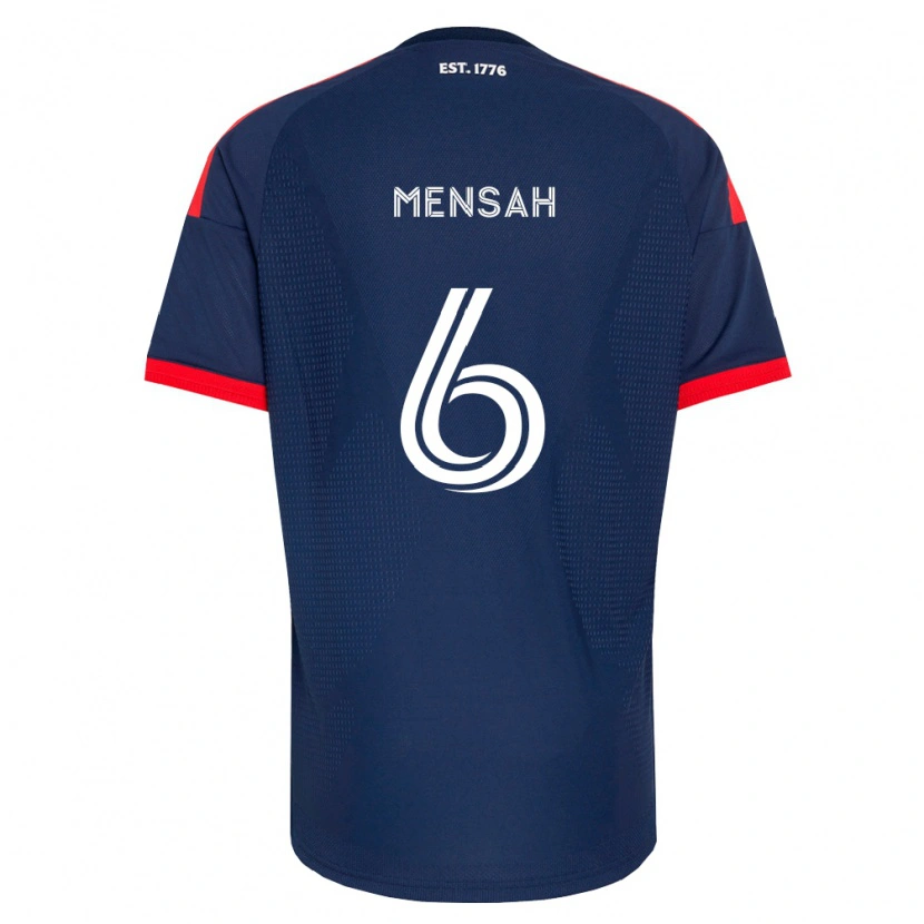 Danxen Mulher Camisola Jonathan Mensah #6 Azul Real Vermelho Branco Principal 2026/27 Camisa Brasil