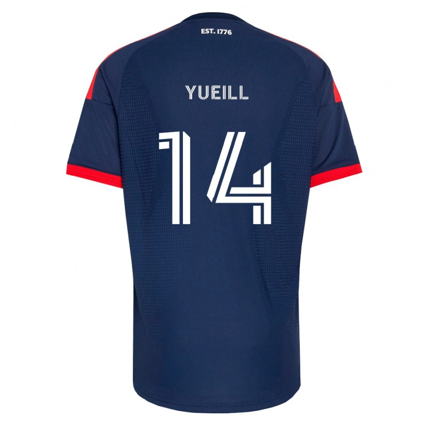 Danxen Mulher Camisola Jackson Yueill #14 Azul Real Vermelho Branco Principal 2026/27 Camisa Brasil