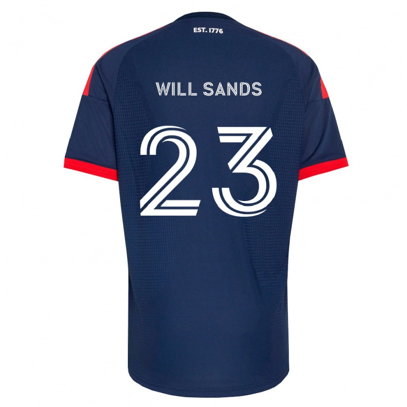 Danxen Mulher Camisola Will Sands #23 Azul Real Vermelho Branco Principal 2026/27 Camisa Brasil