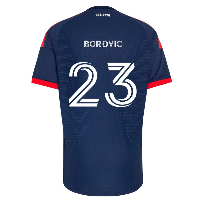 Danxen Mulher Camisola Luka Borovic #23 Azul Real Vermelho Branco Principal 2026/27 Camisa Brasil