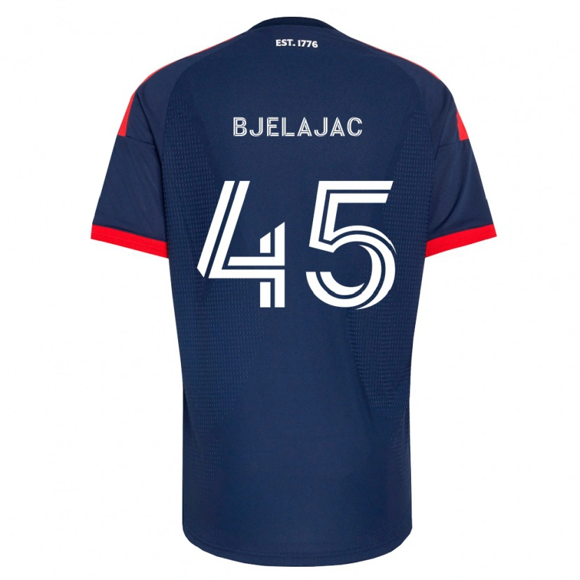 Danxen Mulher Camisola Andrej Bjelajac #45 Azul Real Vermelho Branco Principal 2026/27 Camisa Brasil