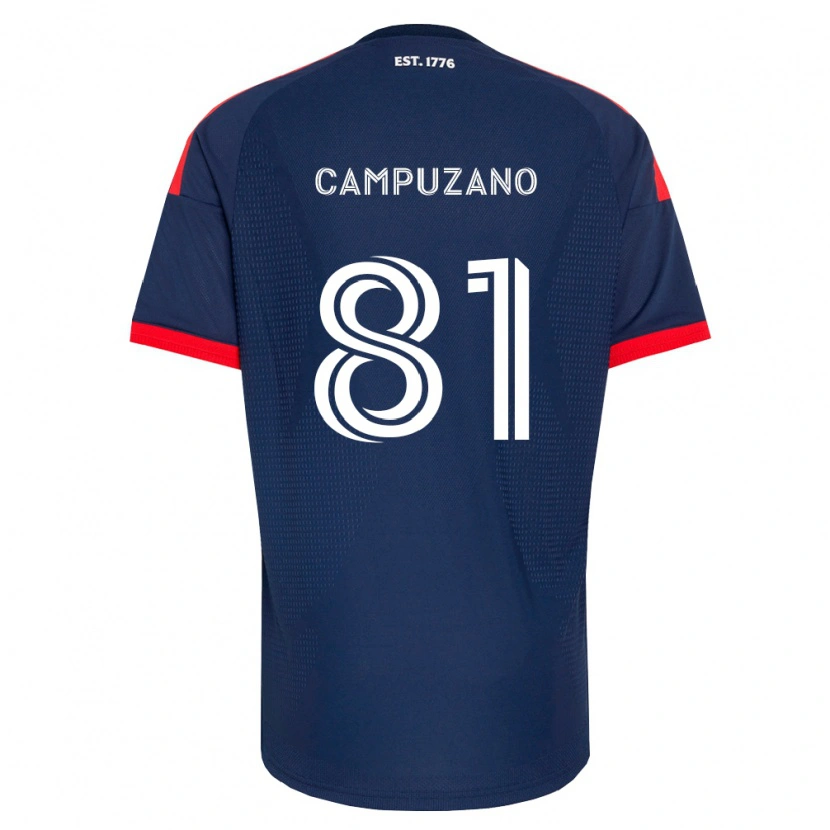 Danxen Mulher Camisola Nico Campuzano #81 Azul Real Vermelho Branco Principal 2026/27 Camisa Brasil