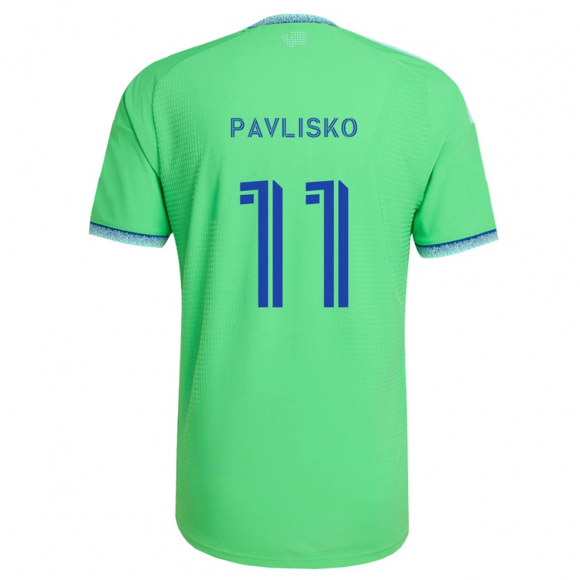 Danxen Mulher Camisola Kirsten Pavlisko #11 Verde Azul Claro Principal 2026/27 Camisa Brasil