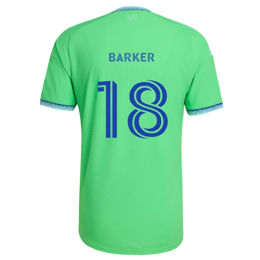 Danxen Mulher Camisola Alicia Barker #18 Verde Azul Claro Principal 2026/27 Camisa Brasil