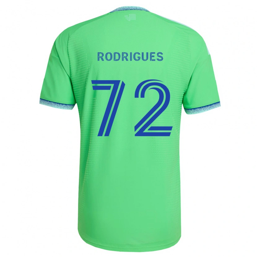 Danxen Mulher Camisola Braudílio Rodrigues #72 Verde Azul Claro Principal 2026/27 Camisa Brasil
