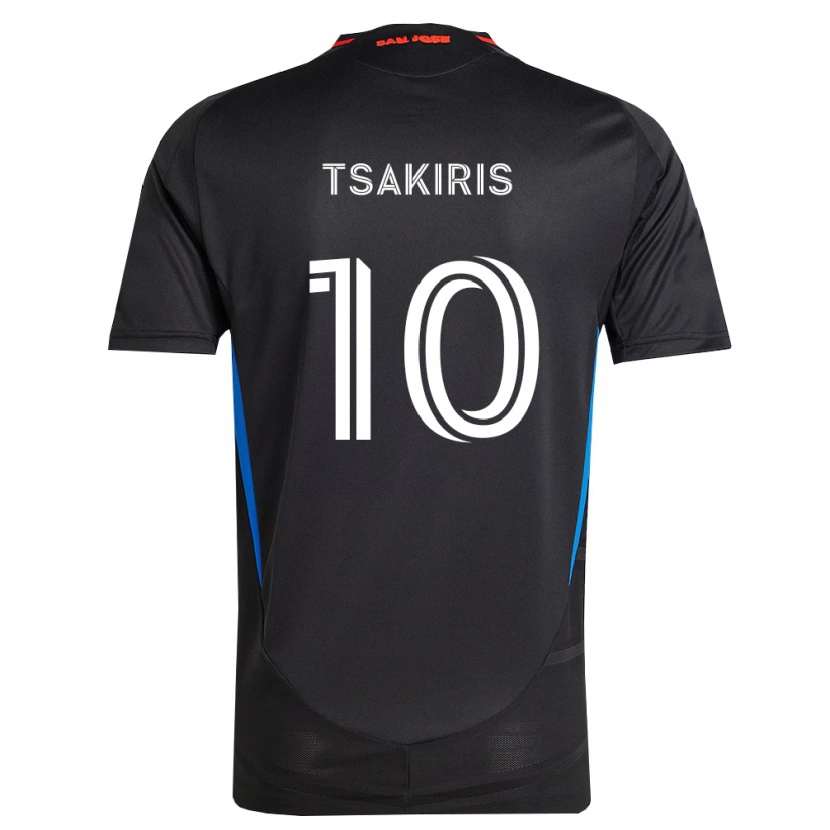 Danxen Mulher Camisola Niko Tsakiris #10 Azul Branco Preto Principal 2026/27 Camisa Brasil