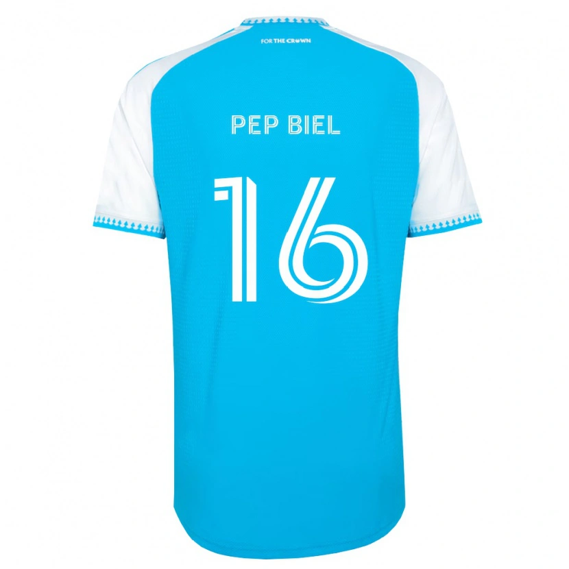 Danxen Mulher Camisola Pep Biel #16 Azul Celeste Branco Preto Principal 2026/27 Camisa Brasil