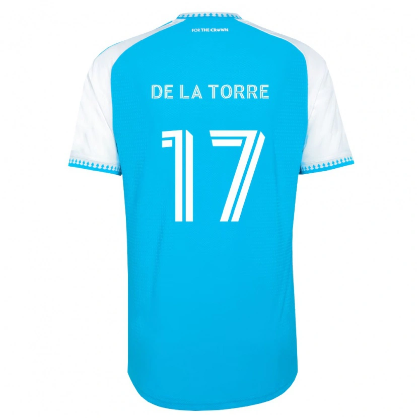 Danxen Mulher Camisola Luca De La Torre #17 Azul Celeste Branco Preto Principal 2026/27 Camisa Brasil