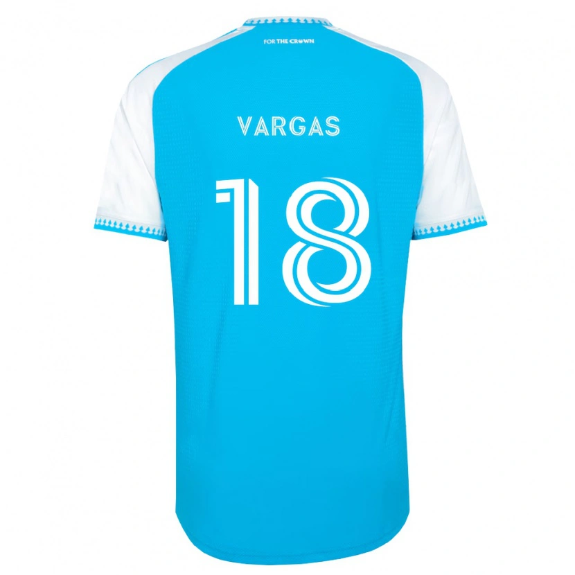 Danxen Mulher Camisola Kerwin Vargas #18 Azul Celeste Branco Preto Principal 2026/27 Camisa Brasil