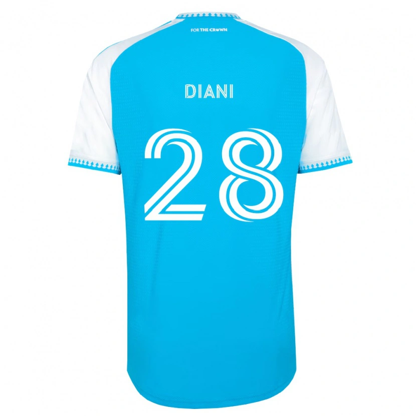 Danxen Mulher Camisola Djibril Diani #28 Azul Celeste Branco Preto Principal 2026/27 Camisa Brasil