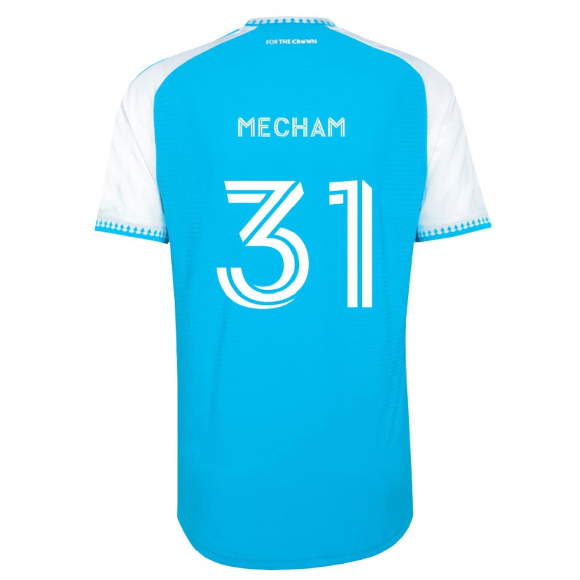Danxen Mulher Camisola Jake Mecham #31 Azul Celeste Branco Preto Principal 2026/27 Camisa Brasil