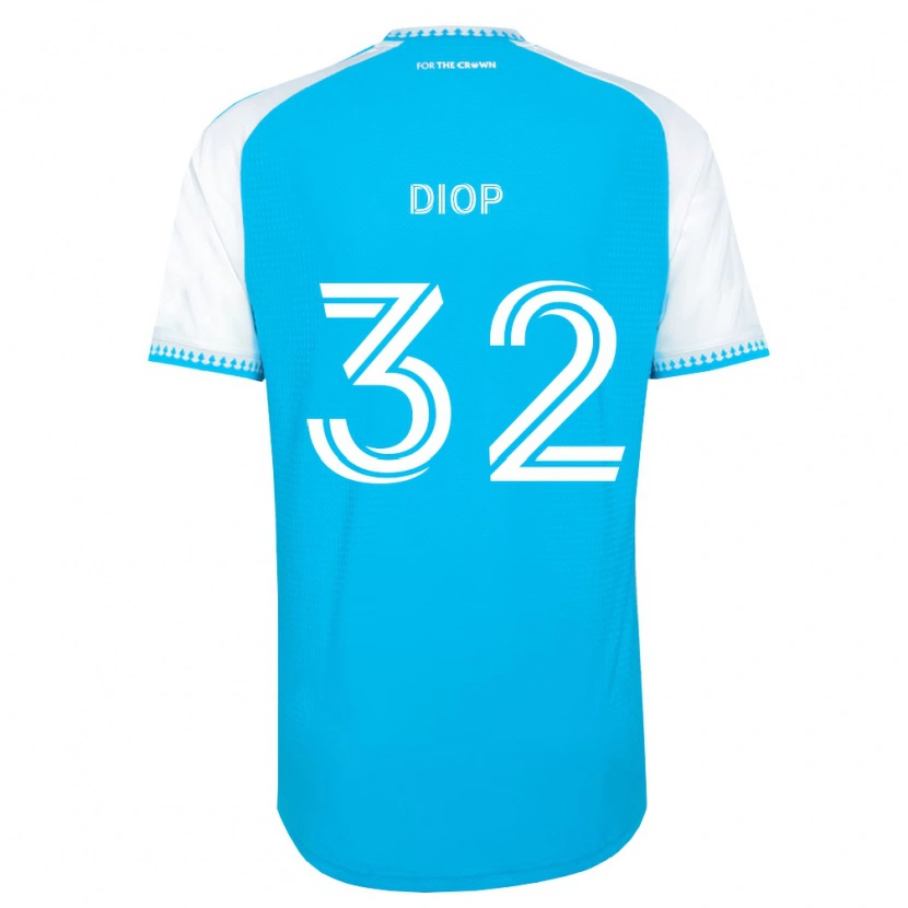 Danxen Mulher Camisola Hamady Diop #32 Azul Celeste Branco Preto Principal 2026/27 Camisa Brasil