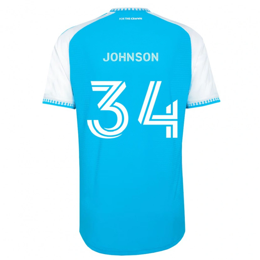 Danxen Mulher Camisola Andrew Johnson #34 Azul Celeste Branco Preto Principal 2026/27 Camisa Brasil