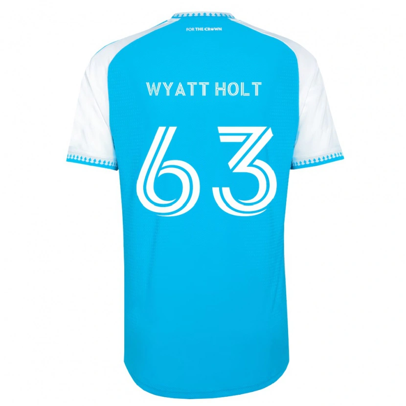 Danxen Mulher Camisola Wyatt Holt #63 Azul Celeste Branco Preto Principal 2026/27 Camisa Brasil