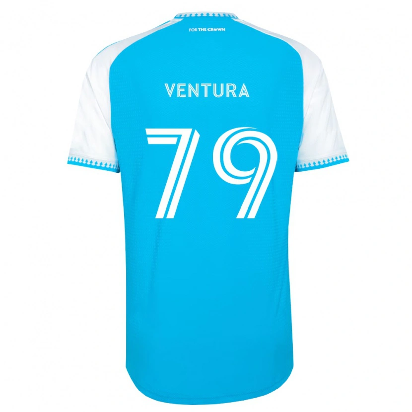 Danxen Mulher Camisola Sebastian Ventura #79 Azul Celeste Branco Preto Principal 2026/27 Camisa Brasil