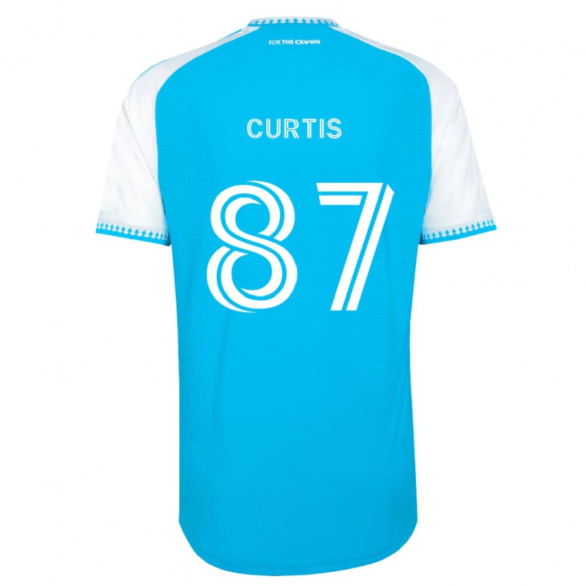 Danxen Mulher Camisola Ethan Curtis #87 Azul Celeste Branco Preto Principal 2026/27 Camisa Brasil