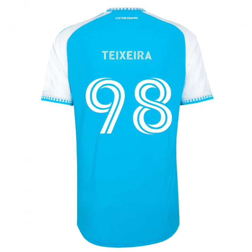 Danxen Mulher Camisola Nickolas Teixeira #98 Azul Celeste Branco Preto Principal 2026/27 Camisa Brasil