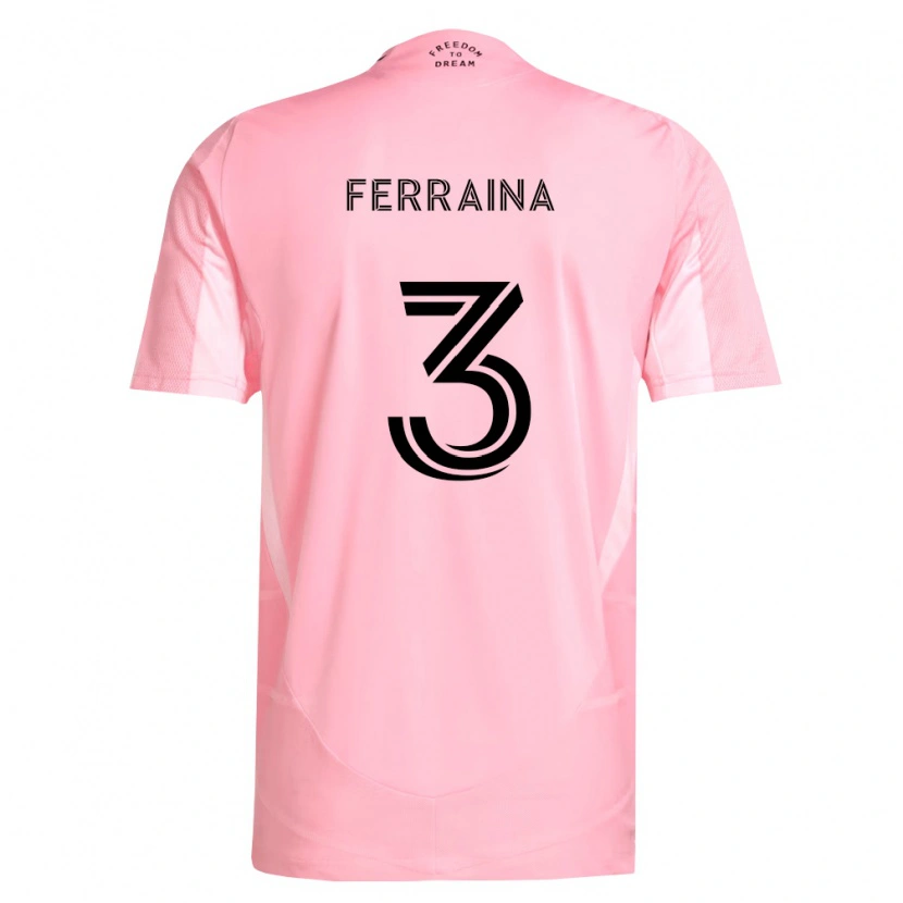 Danxen Mulher Camisola Giovanni Ferraina #3 Rosa Preto Principal 2026/27 Camisa Brasil