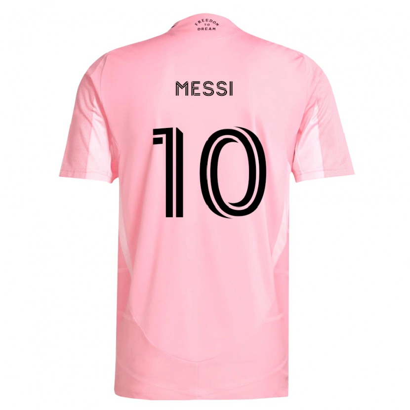 Danxen Mulher Camisola Lionel Messi #10 Rosa Preto Principal 2026/27 Camisa Brasil