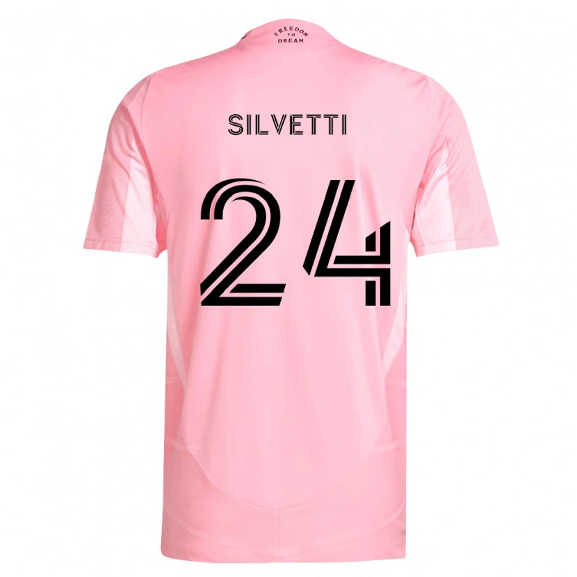 Danxen Mulher Camisola Mateo Silvetti #24 Rosa Preto Principal 2026/27 Camisa Brasil