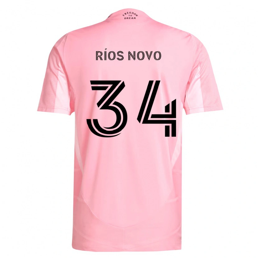 Danxen Mulher Camisola Rocco Ríos Novo #34 Rosa Preto Principal 2026/27 Camisa Brasil