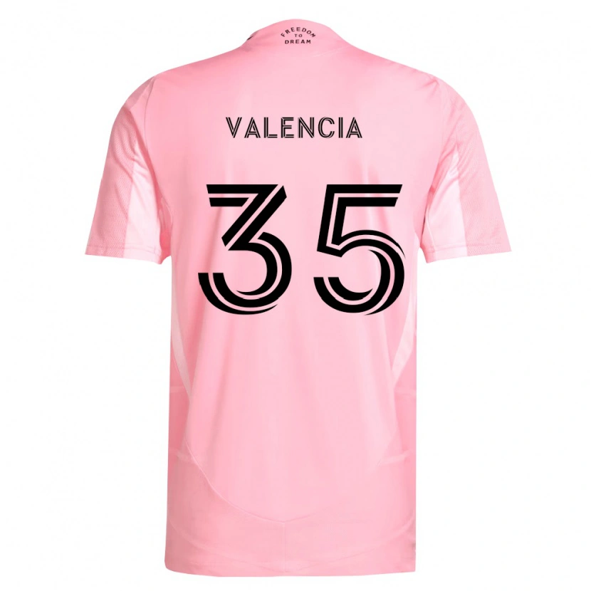 Danxen Mulher Camisola Felipe Valencia #35 Rosa Preto Principal 2026/27 Camisa Brasil