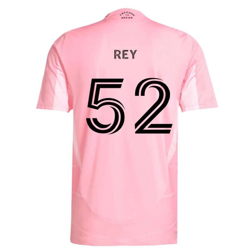 Danxen Mulher Camisola Diego Rey #52 Rosa Preto Principal 2026/27 Camisa Brasil
